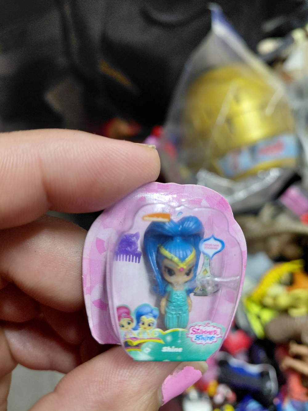 miniature Shine figure Zuru Toy Mini Brand nickelodeon blue-haired genie